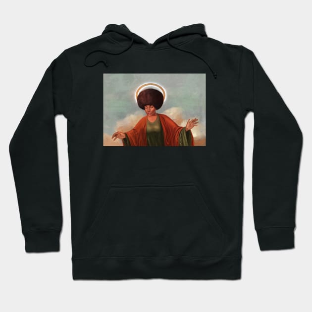 God is a Black Woman Hoodie by Calvet Arts